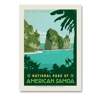 NP of American Samoa Vert Sticker | Vertical Sticker