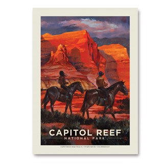 Capitol Reef by Horseback | Vertical Sticker