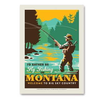 MT Fly Fishing Vert Sticker