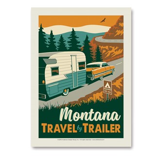 MT Travel by Trailer | Vertical Sticker