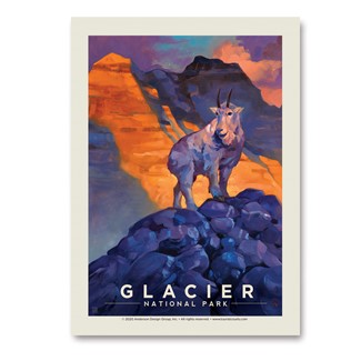 Glacier Mountain Goat | Vertical Sticker