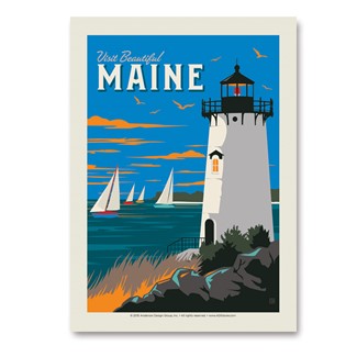 Visit Beautiful Maine | Vertical Sticker