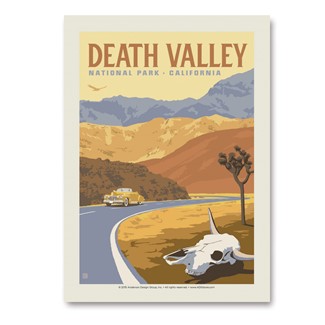 Death Valley Cow Skull | Vertical Sticker