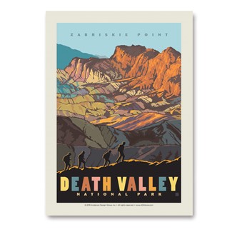Death Valley Zabriskie Point Vertical Sticker