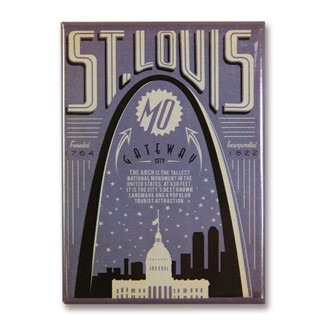 St Louis Print Shop | Metal Magnet