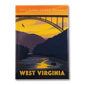 WV New River Gorge | Metal Magnet