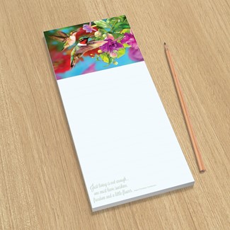 Hummingbirds in Fuchsia | List pads Made in the USA
