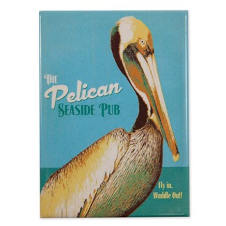 Pelican Pub Magnet | Metal Magnet