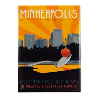 Minneapolis, MN Magnet | Metal Magnet