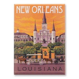 New Orleans St. Louis Cathedral Magnet | Metal Magnet
