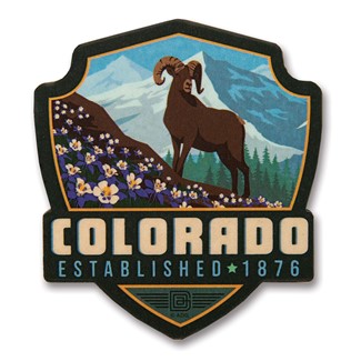 Columbine CO Wooden Emblem Magnet | American Made