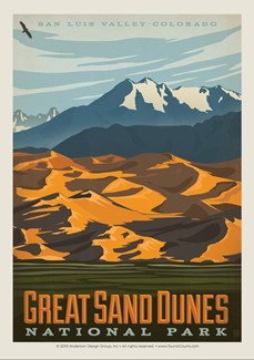 Great Sand Dunes Single Magnet | USA Made