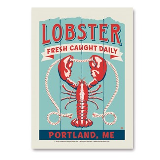 ME Lobster Portland Vert Sticker | Vertical Sticker