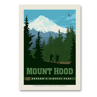 Mount Hood, OR Vert Sticker | Vertical Sticker