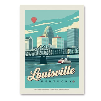 Louisville, KY Vert Sticker | Vertical Sticker