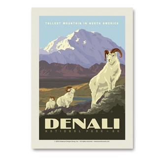 Denali Dall Sheep Vert Sticker | Vertical Sticker