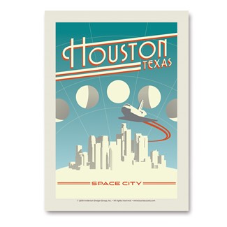 Houston Space City Vert Sticker | Vertical Sticker