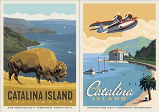 Catalina Bison/Catalina Island Dbl Magnet