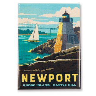 RI Newport Magnet | Metal Magnet