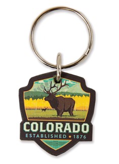 Elk CO Wooden Key Ring | American Made