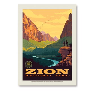Zion 100th Vert Sticker | Vertical Sticker