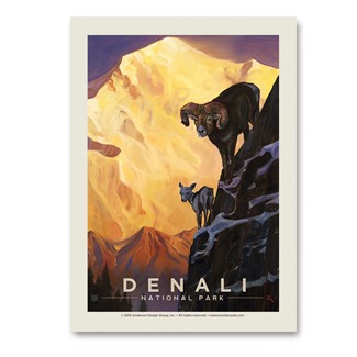 Denali Living on the Edge Vert Sticker | Vertical Sticker