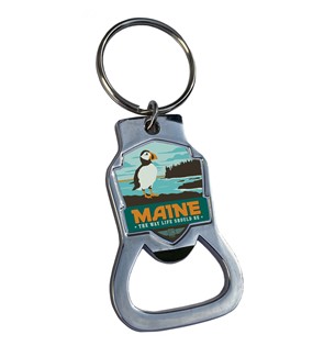 Maine, The Way Life Should Be Emblem Bottle Opener Key | American Made