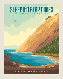 Sleeping Bear Dunes National Lakeshore 8" x10" Print | American Made