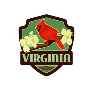 VA Cardinal Emblem Sticker