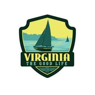 VA Sailboat Emblem Sticker | American Made