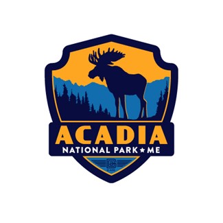 Acadia NP Moose Emblem Magnet