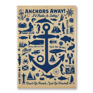 Anchor Pattern Print Magnet