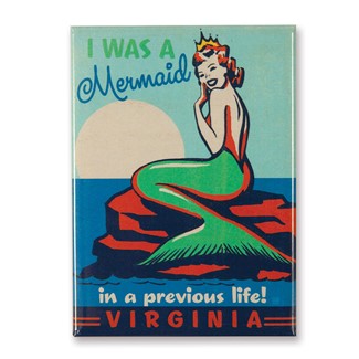 VA Mermaid Queen Magnet | American Made Magnet