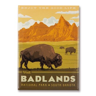 Badlands Enjoy Magnet | Metal Magnet