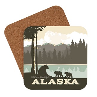 AK Bear Lake Family Coaster | American made coaster