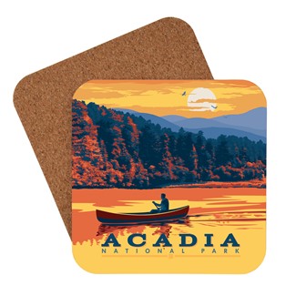 Acadia NP Canoe Coaster | American made coaster