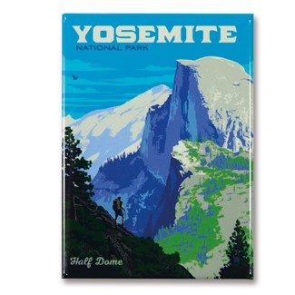 Yosemite Half Dome Vista Magnet | Metal Magnet