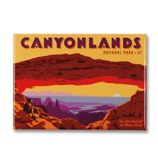 Canyonlands Mesa Arch Magnet | Metal Magnet