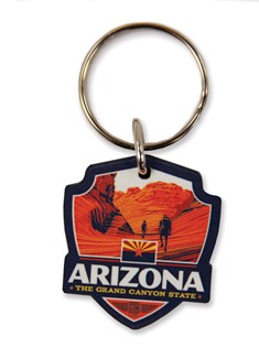 AZ Emblem Wooden Key Ring | American Made