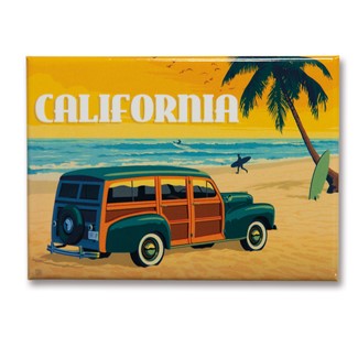 CA Woodie Magnet | Made in the USA