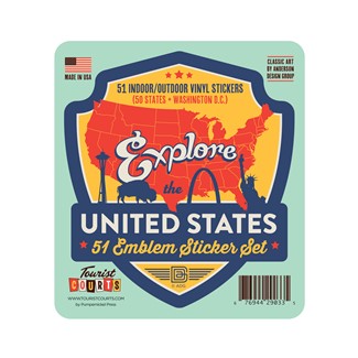 50 States + DC Emblem Sticker Set | Made in America