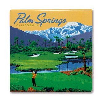 Palm Springs, CA Square Magnet | Metal Magnet