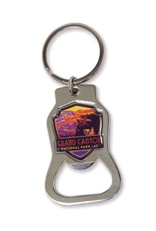 Grand Canyon Landscape Emblem Bottle Opener Key Ring | American Made
