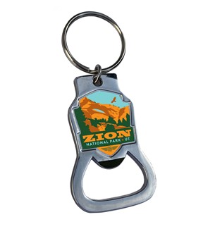 Zion Emblem Bottle Opener Key Ring | American Made