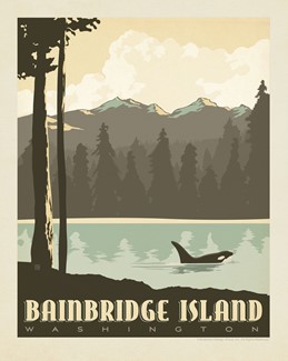 WA, Bainbridge Island Outdoors 8" x 10" Print | American Made
