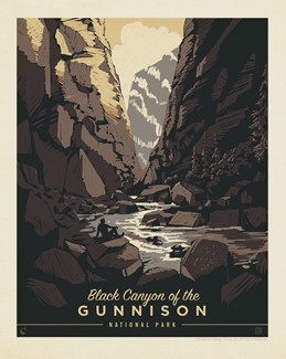 Black Canyon of the Gunnison NP Shadowlands 8" x 10" Print | 8" x10" Print