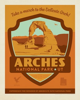 Arches NP Emblem Print 8" x 10" Print | Made in the USA