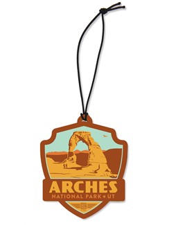 Arches NP Emblem Wood Ornament | American Made