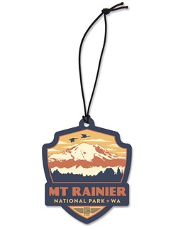 Mt. Rainier Emblem Wooden Ornament | American Made