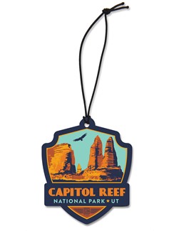 Capitol Reef Emblem Wooden Ornament | American Made